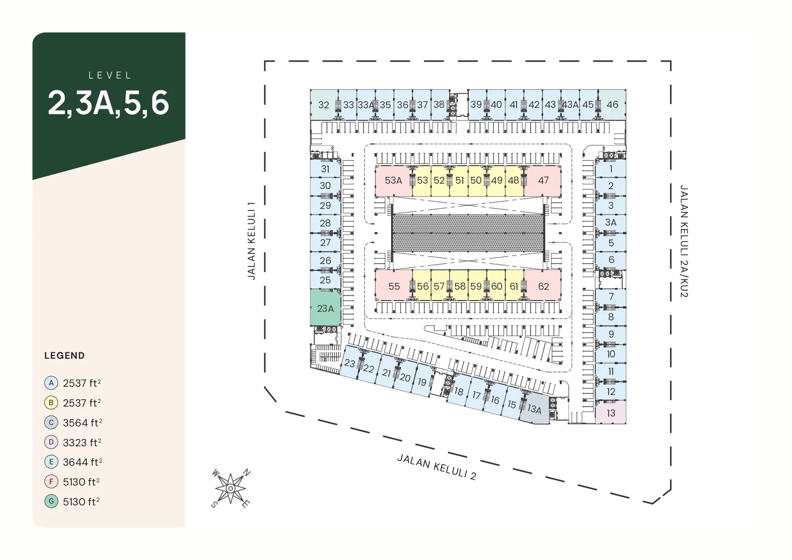 Armani Bizcore Level 3 and 7 Floor Plan